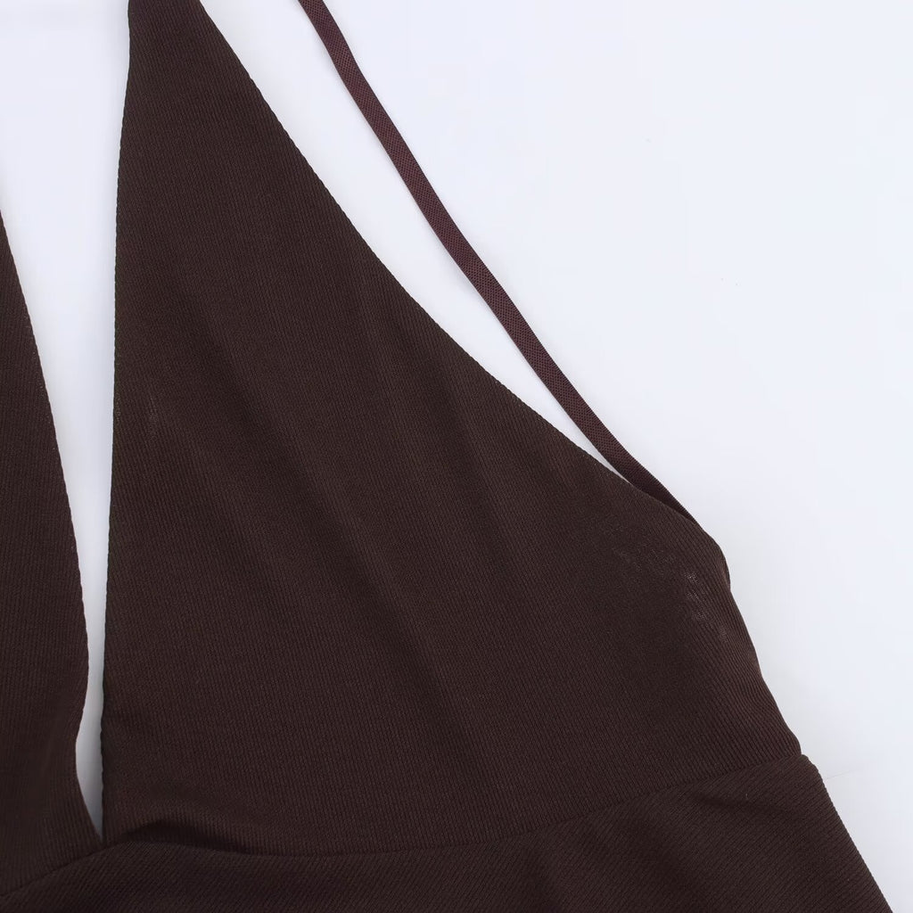 Fashionable slim asymmetric camisole dress for women